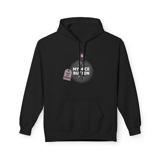 My Nice Button Is Broken | Introvert Graphic Hoodie