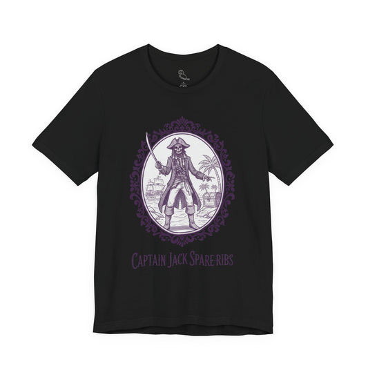 Captain Jack Spare-ribs | Gothic Tee, Skeleton Illustration