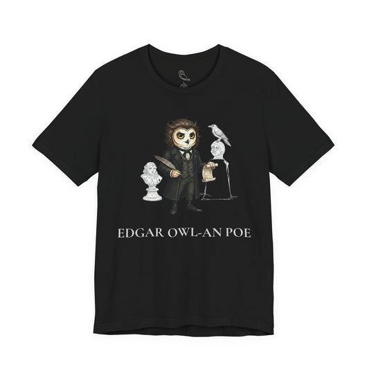 Edgar Owl-an Poe | Owl Graphical Tee