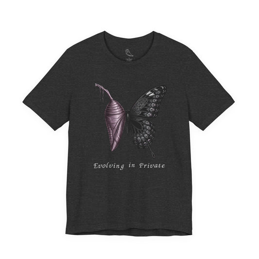 Evolving in Private Butterfly tee | Butterfly Illustration Shirt, Graphic Tee