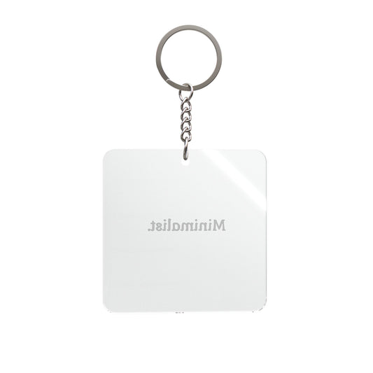 Minimalist. Keychain | Square Keychain, Minimalist, Simple