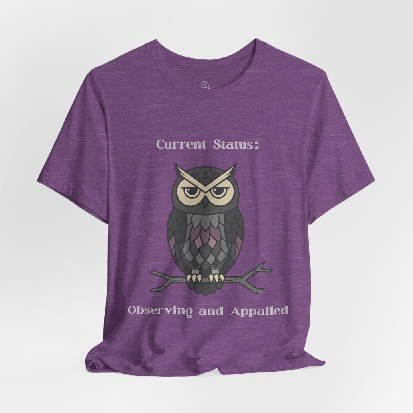 Current Status Owl T-Shirt | Sarcastic Quote, Owl Tee