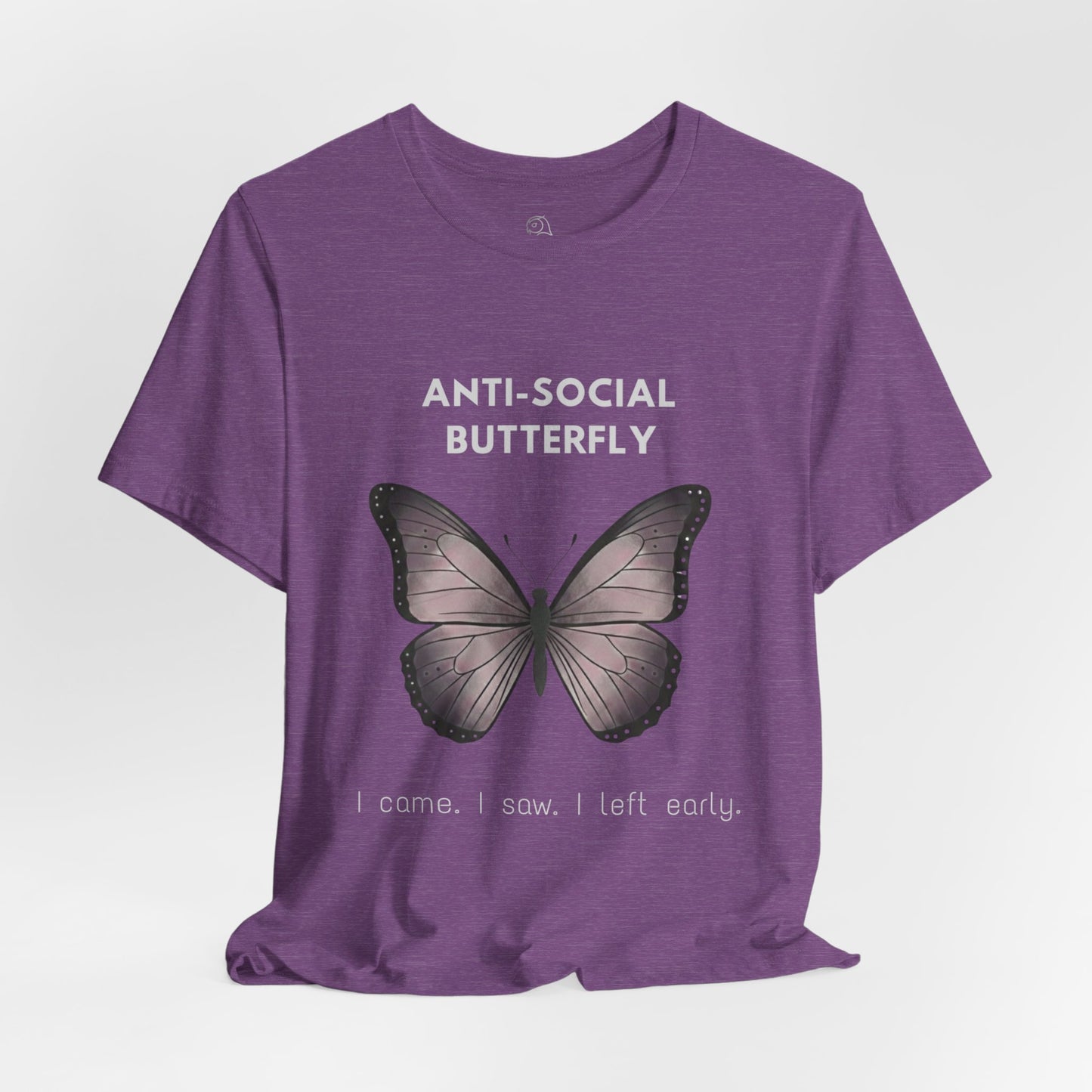 Anti-Social Butterfly tee | Butterfly Illustration Shirt, Graphic Tee