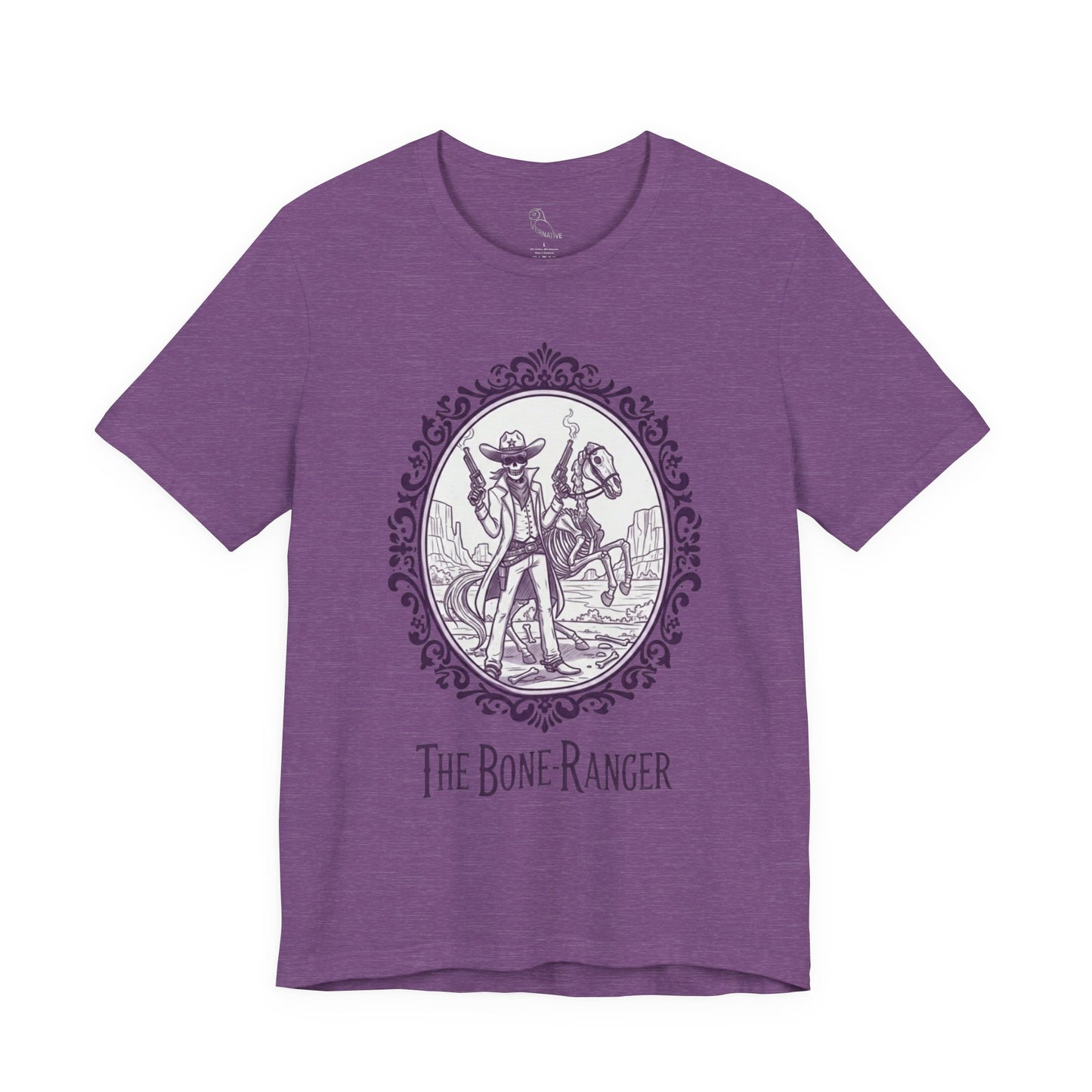 The Bone Ranger | Gothic Historical Tee, Skeleton Illustration