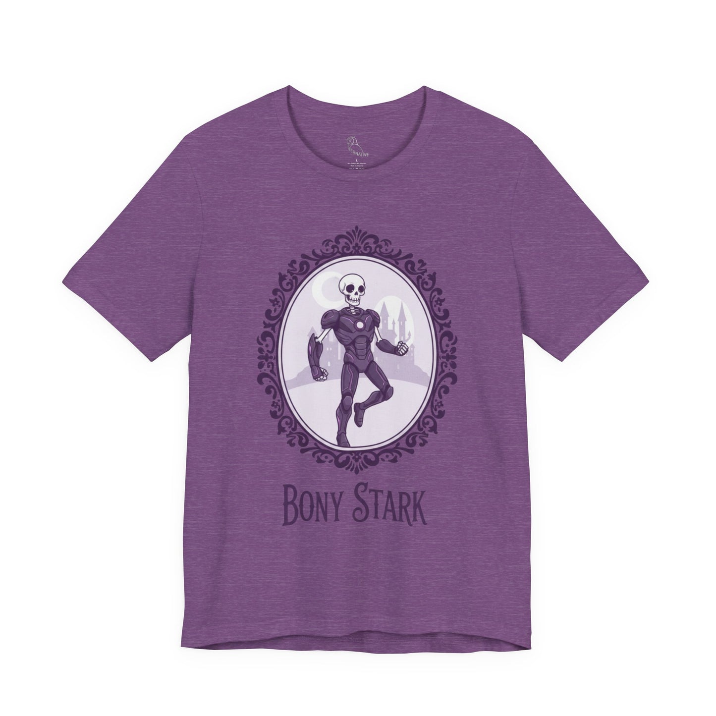 Bony Stark | Gothic Tee, Skeleton Illustration