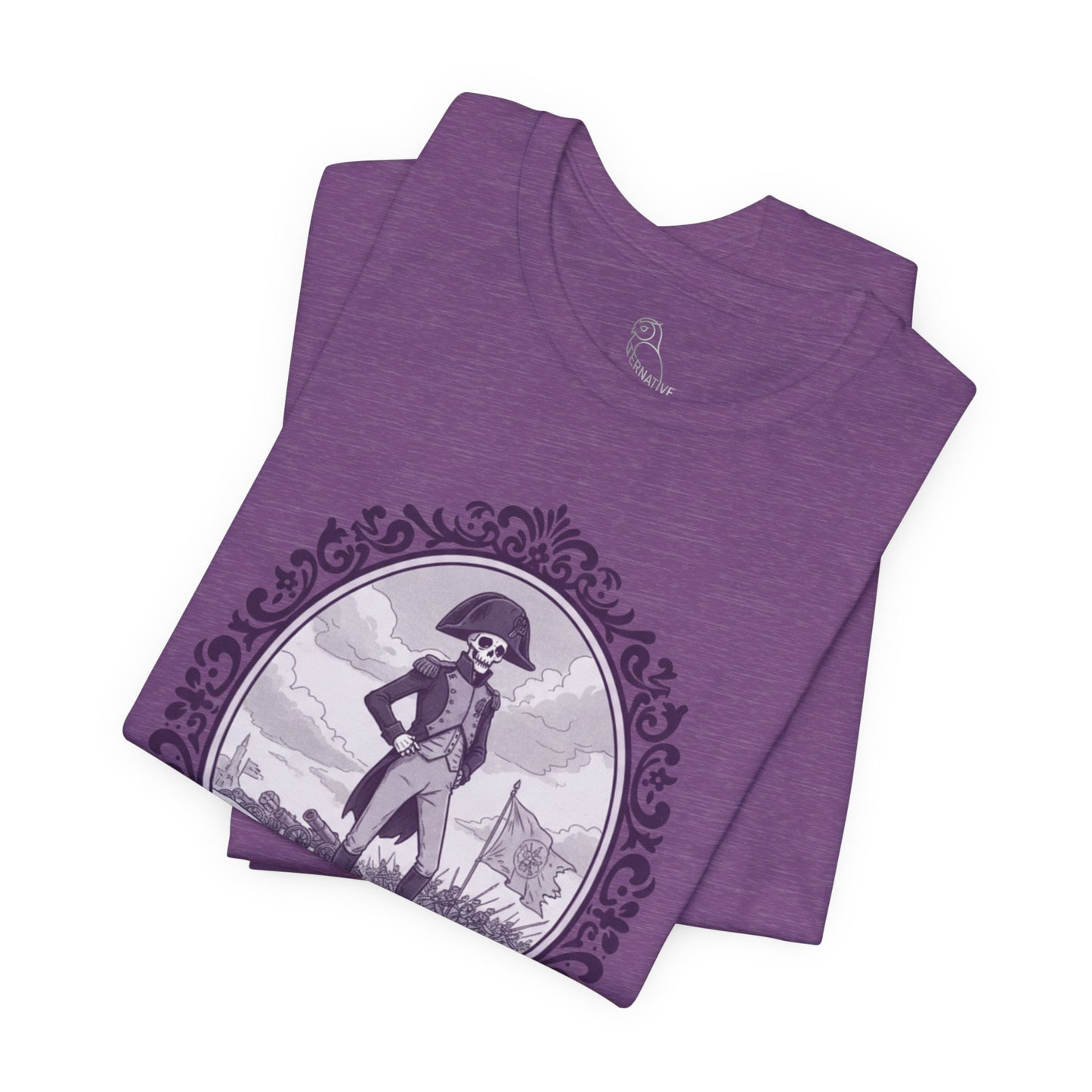Napoleon Bone-Aparte T-Shirt | Gothic Historical Tee, Skeleton Illustration