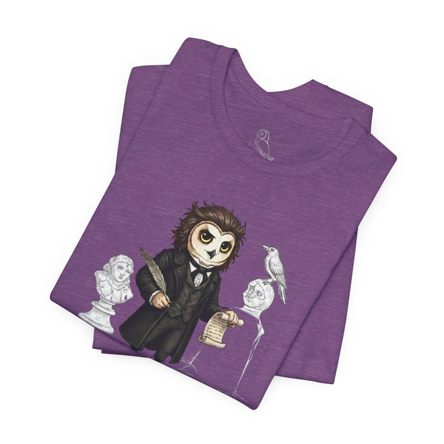 Edgar Owl-an Poe | Owl Graphical Tee