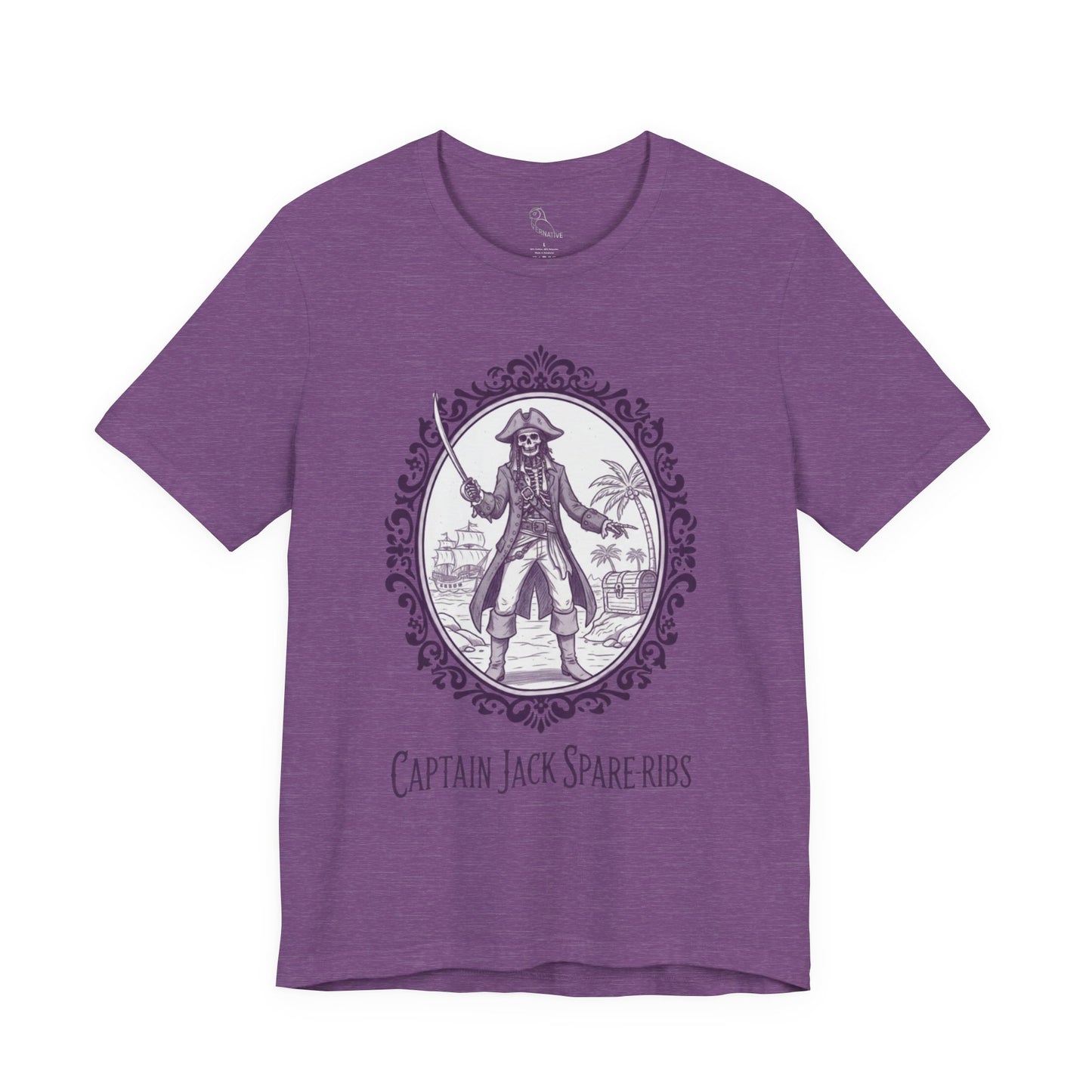 Captain Jack Spare-ribs | Gothic Tee, Skeleton Illustration