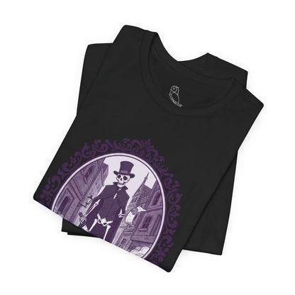 Jack the Ribber T-Shirt | Gothic Historical Tee, Skeleton Illustration