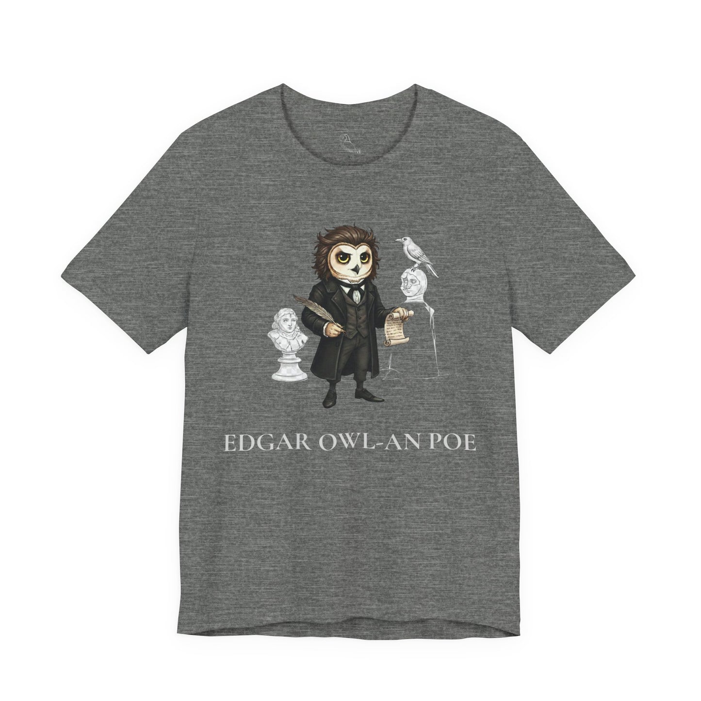 Edgar Owl-an Poe | Owl Graphical Tee