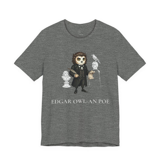 Edgar Owl-an Poe | Owl Graphical Tee