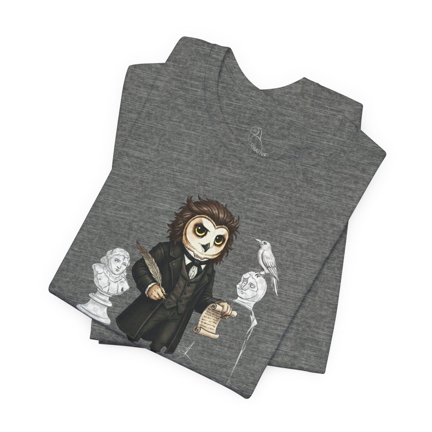 Edgar Owl-an Poe | Owl Graphical Tee
