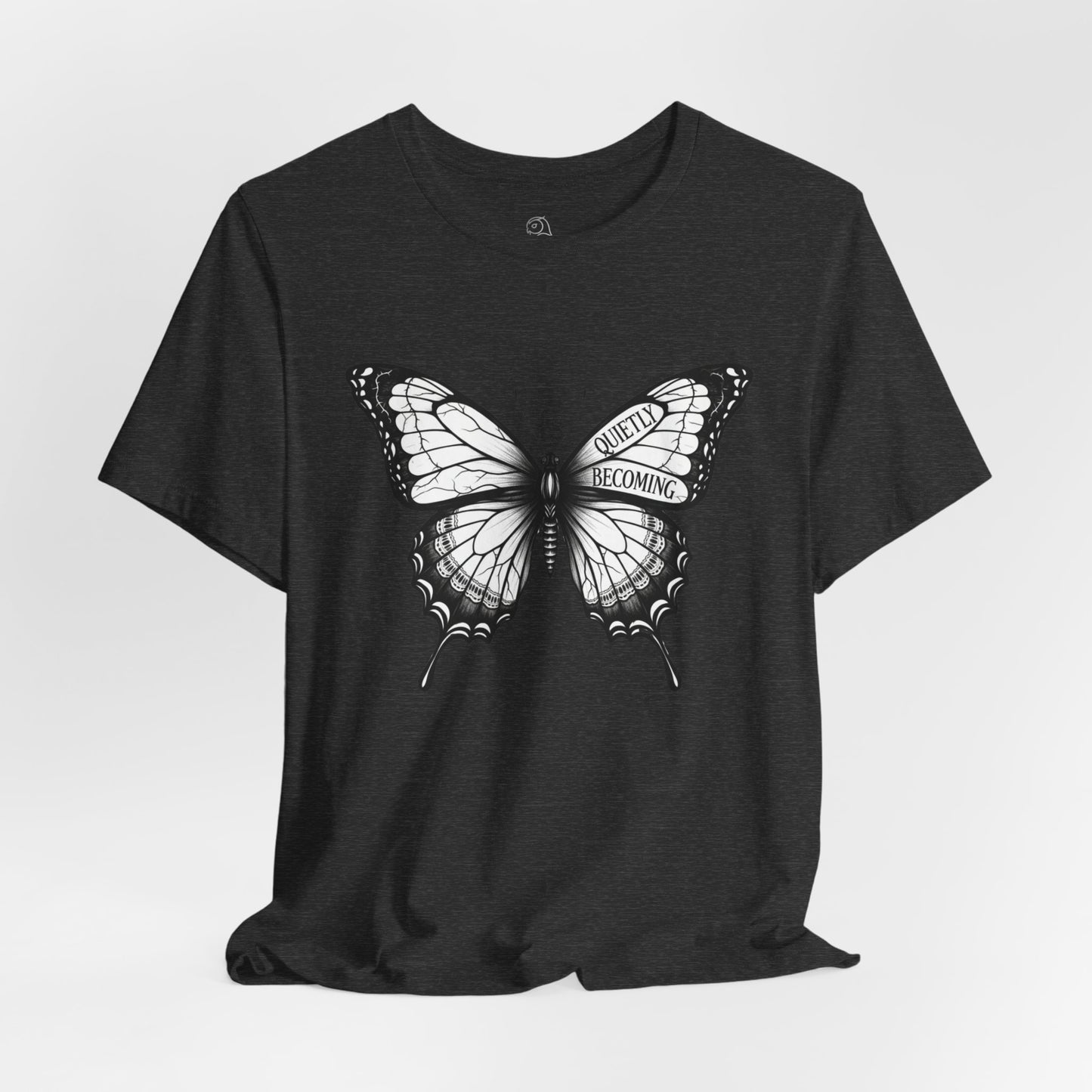 Quietly Becoming Butterfly tee | Butterfly Illustration Shirt, Graphic Tee