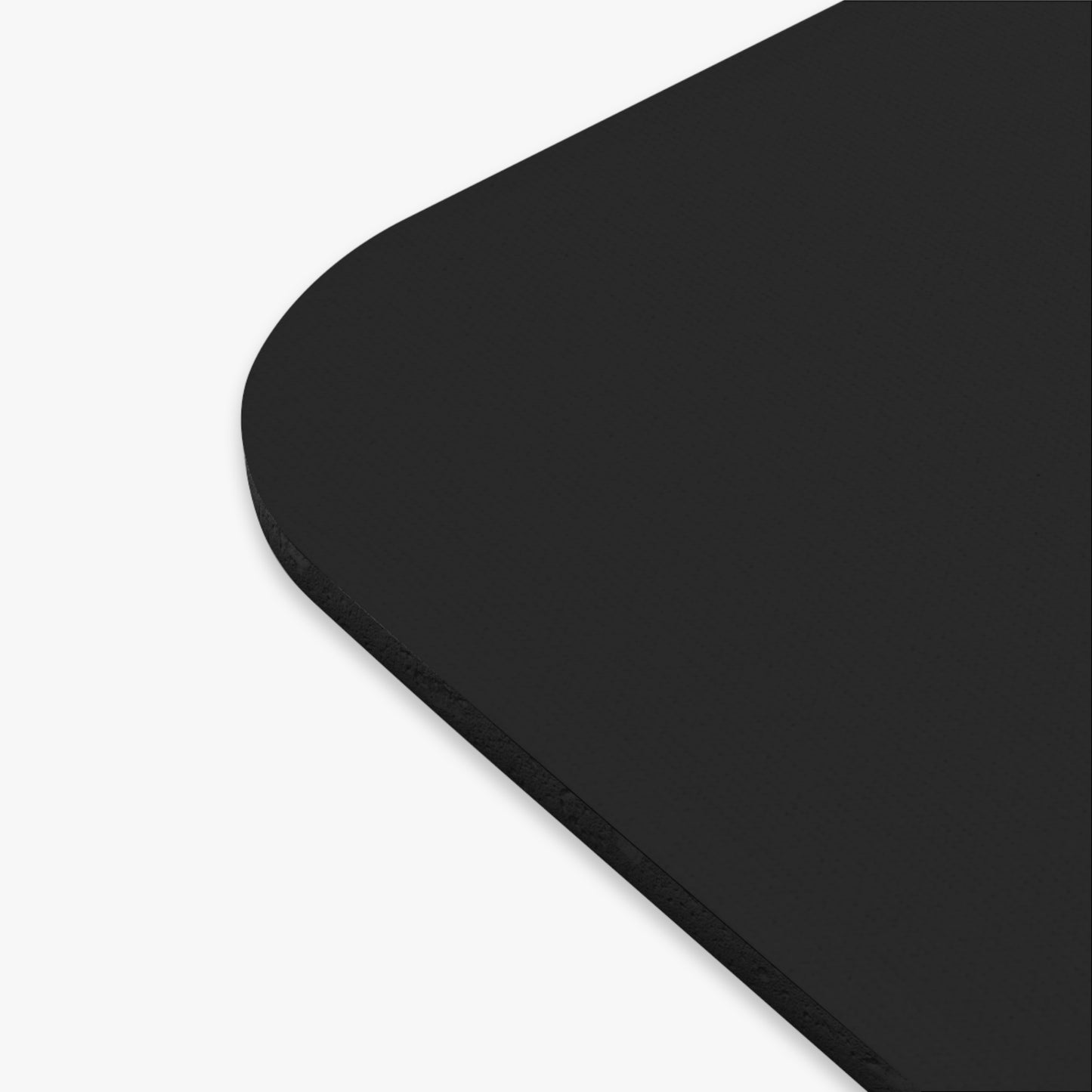 Black Minimalist. mouse pad | Rectangle desk mousepad, simple typography