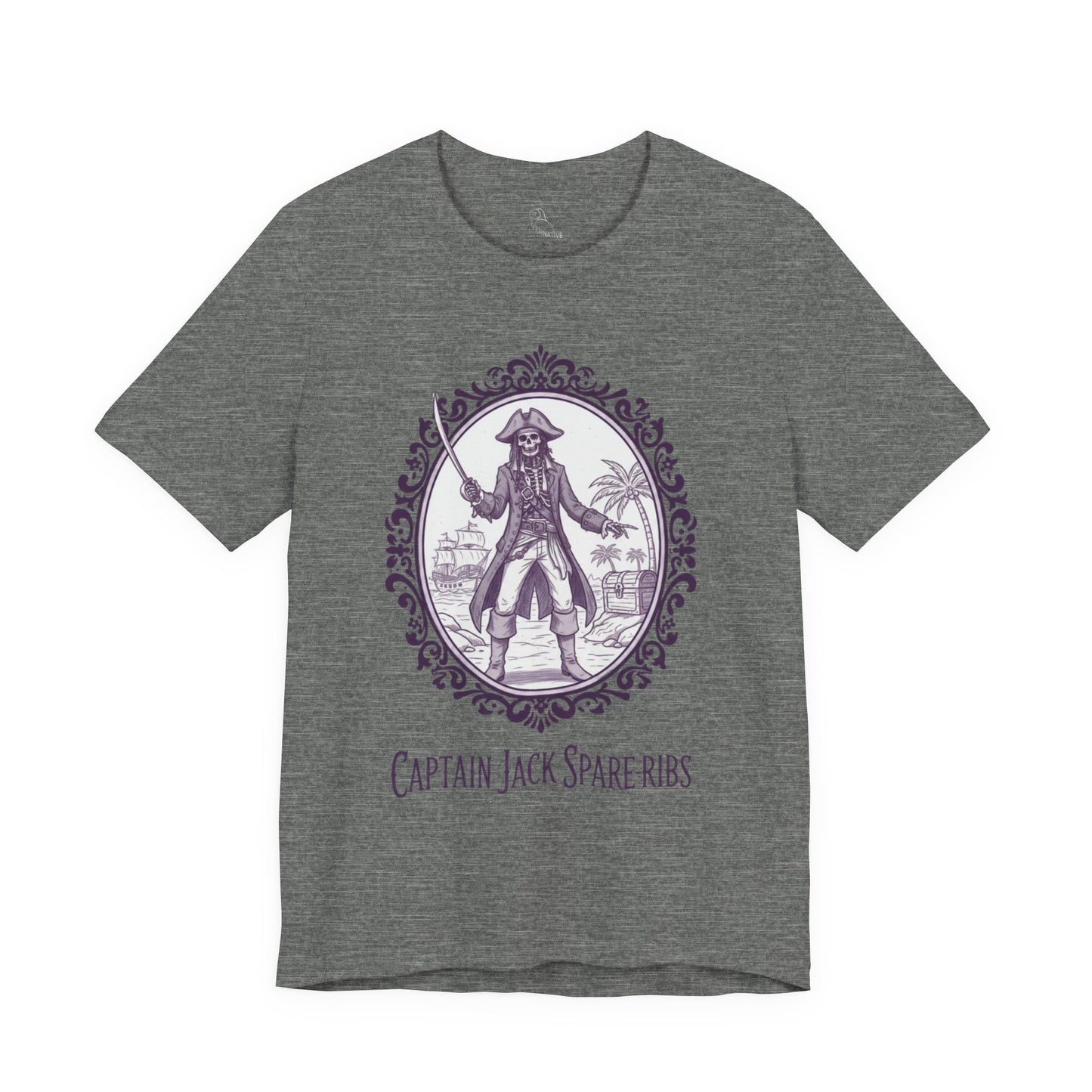 Captain Jack Spare-ribs | Gothic Tee, Skeleton Illustration