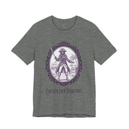 Captain Jack Spare-ribs | Gothic Tee, Skeleton Illustration