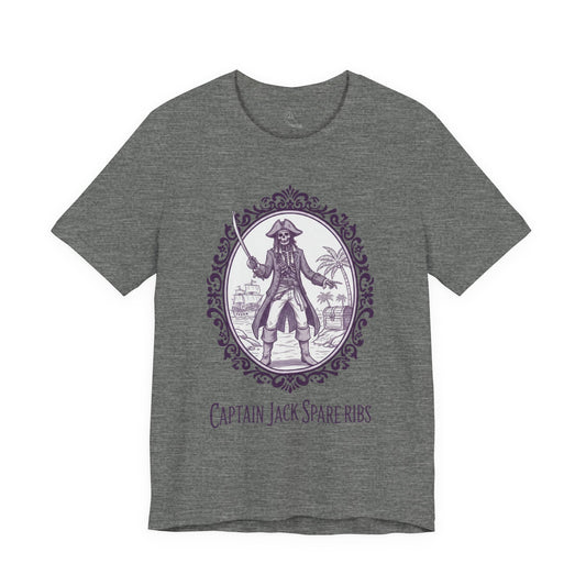 Captain Jack Spare-ribs | Gothic Tee, Skeleton Illustration