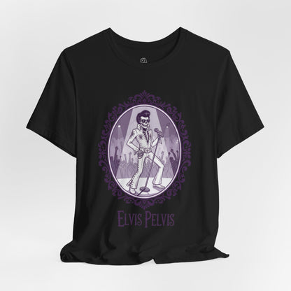Elvis Pelvis | Gothic Historical Tee, Skeleton Illustration