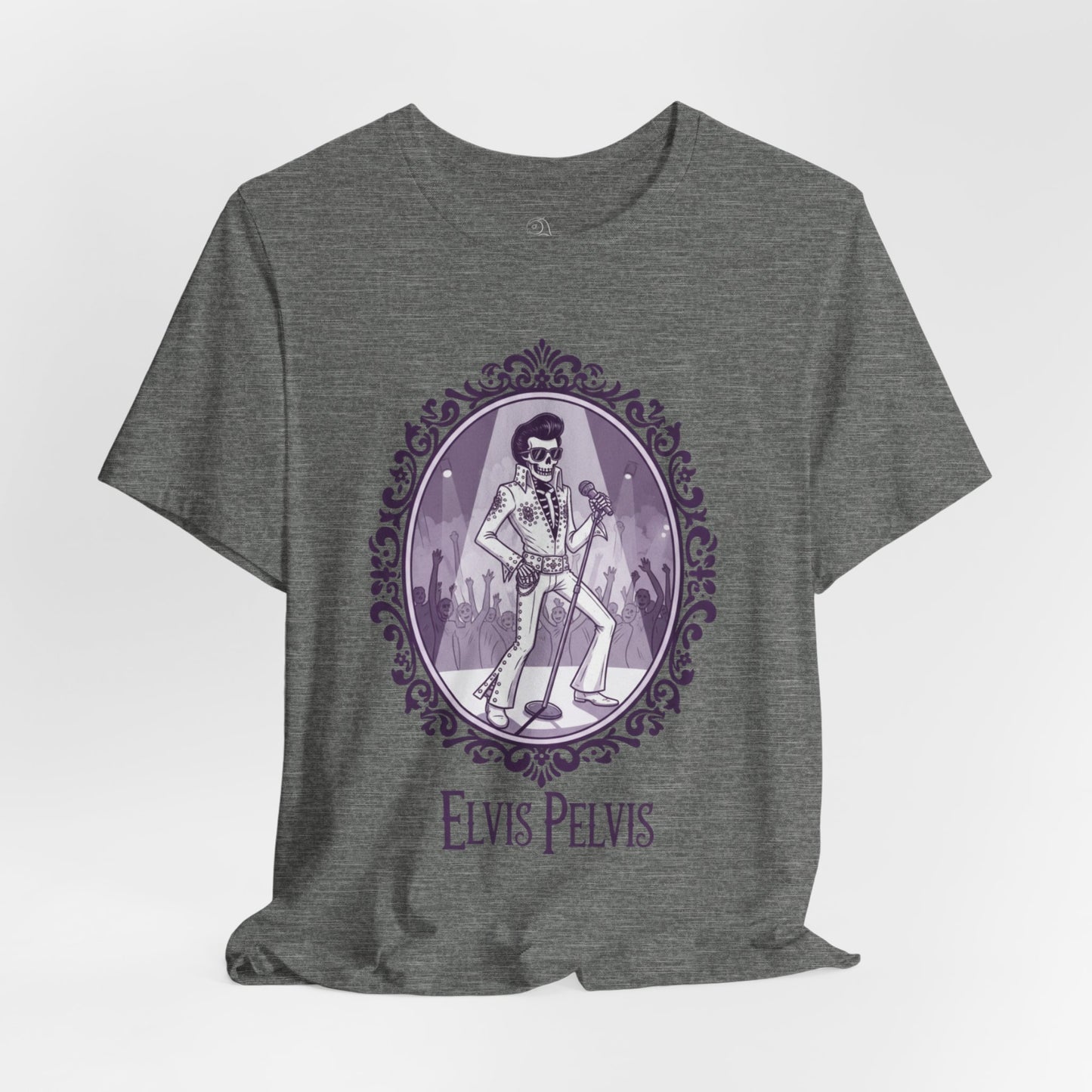 Elvis Pelvis | Gothic Historical Tee, Skeleton Illustration