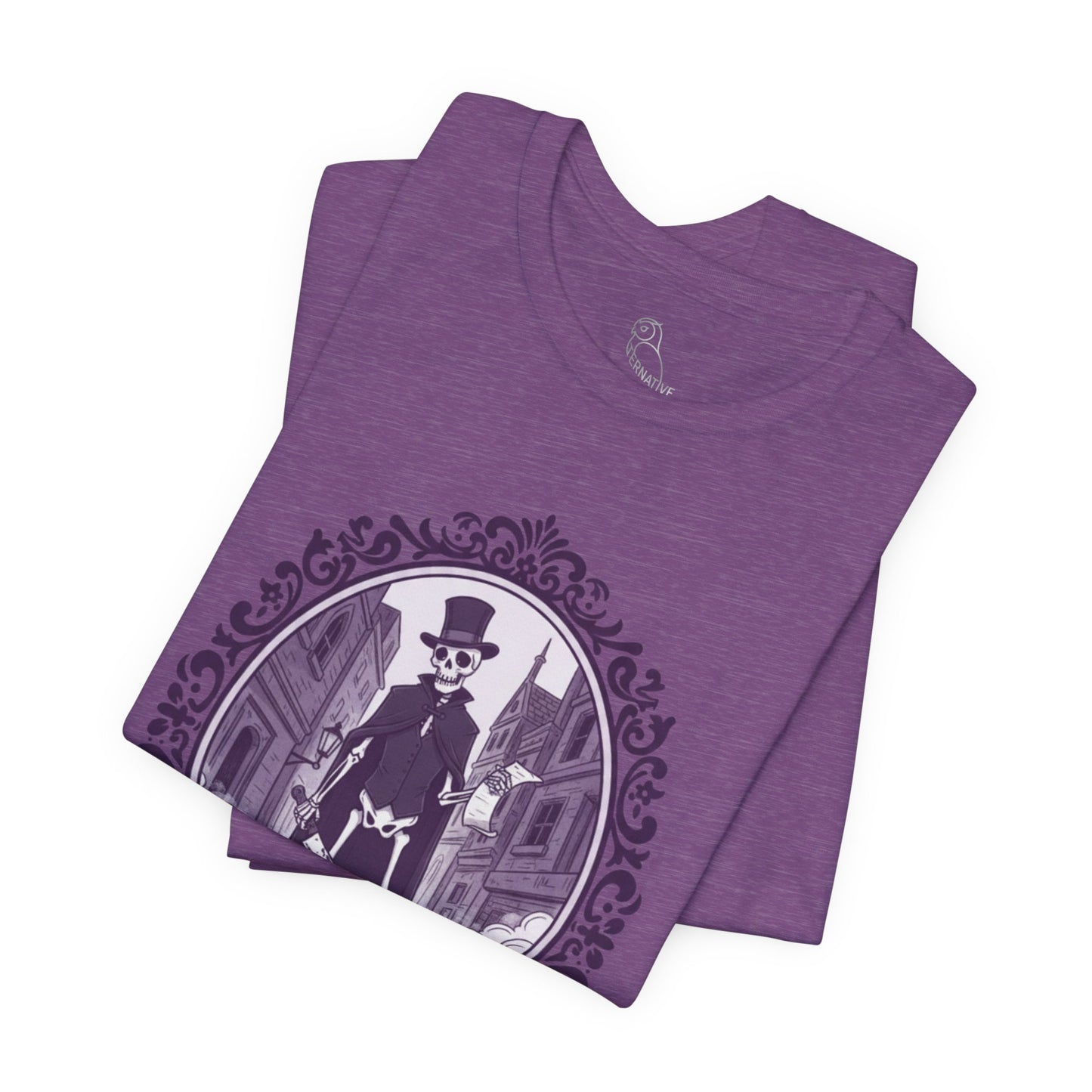 Jack the Ribber T-Shirt | Gothic Historical Tee, Skeleton Illustration