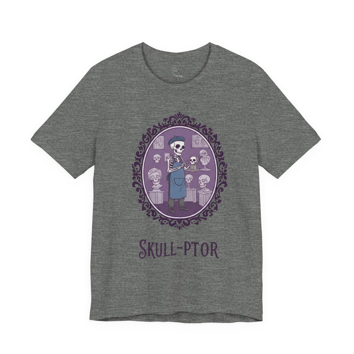 Skull-ptor T-Shirt | Gothic Tee, Skull Illustration