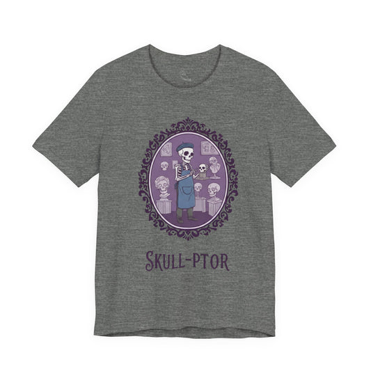 Skull-ptor T-Shirt | Gothic Tee, Skull Illustration