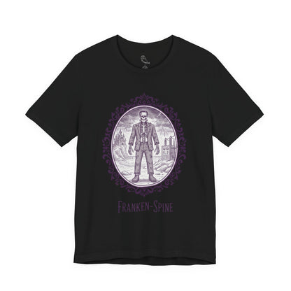 Franken-spine T-Shirt | Gothic Historical Tee, Skeleton Illustration