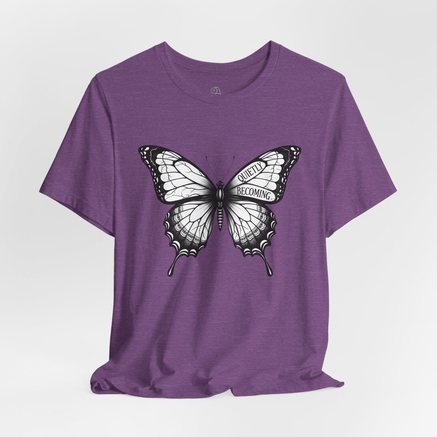 Quietly Becoming Butterfly tee | Butterfly Illustration Shirt, Graphic Tee