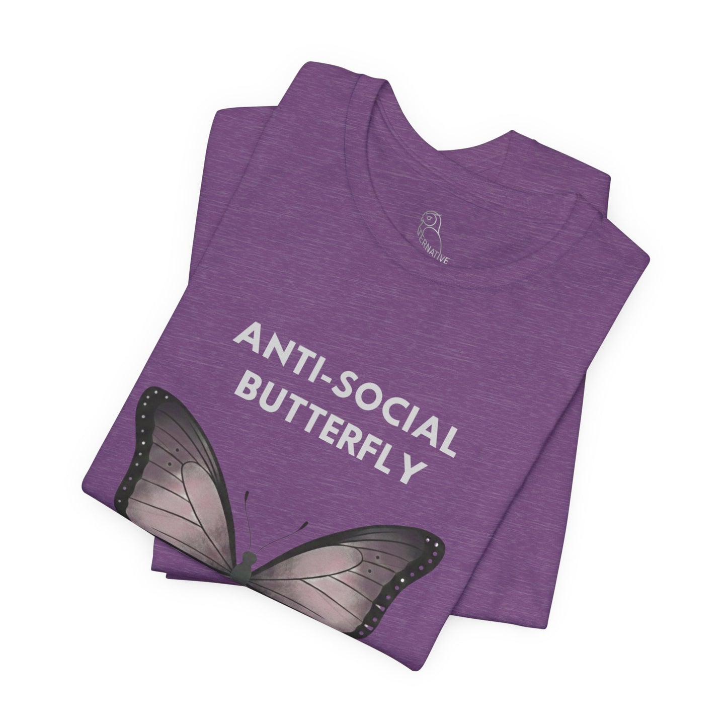 Anti-Social Butterfly tee | Butterfly Illustration Shirt, Graphic Tee