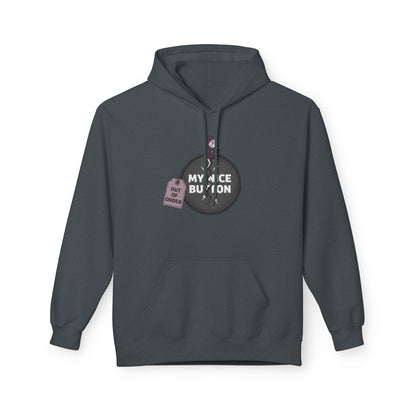 My Nice Button Is Broken  | Introvert Graphic Hoodie