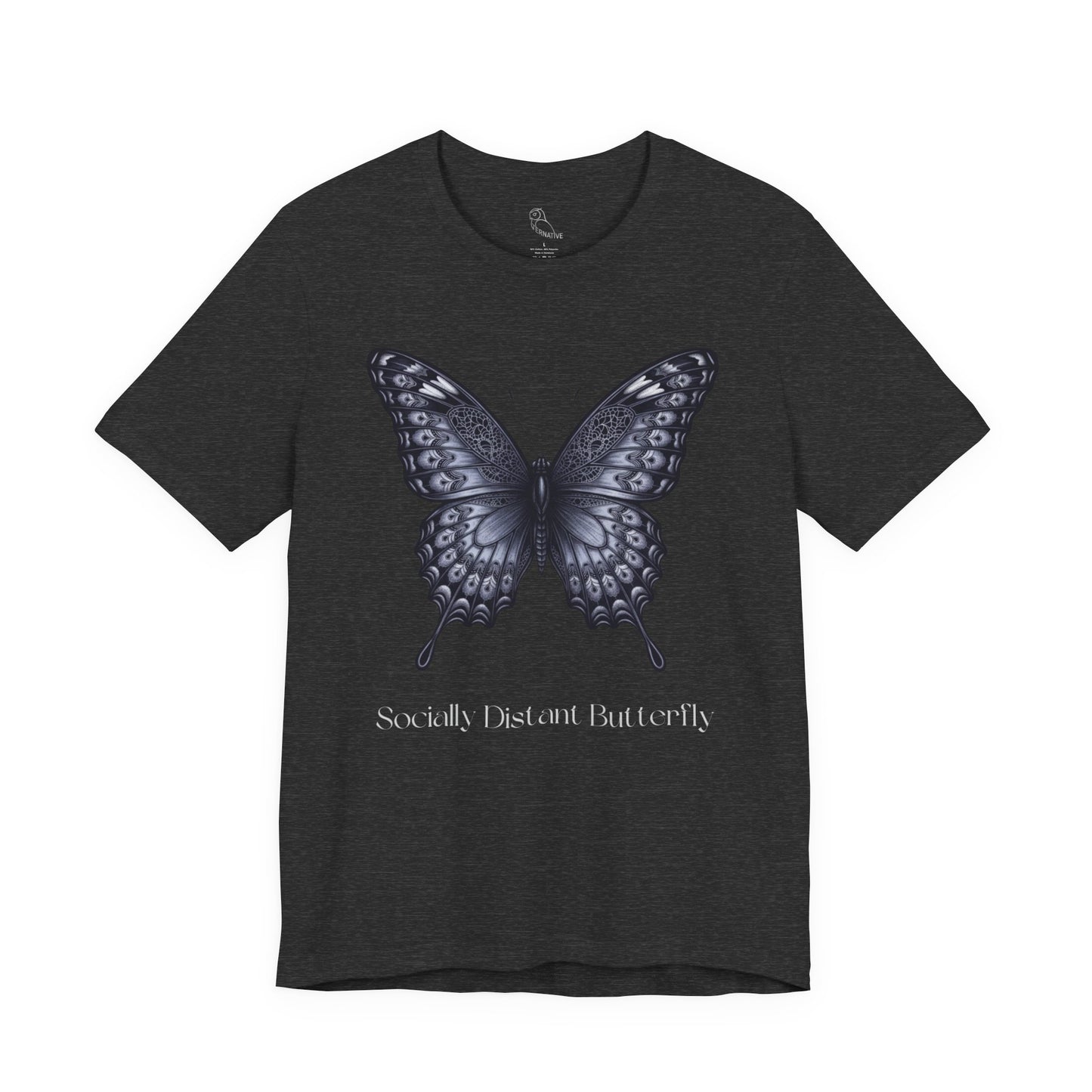 Socially Distant Butterfly tee | Butterfly Illustration Shirt, Graphic Tee