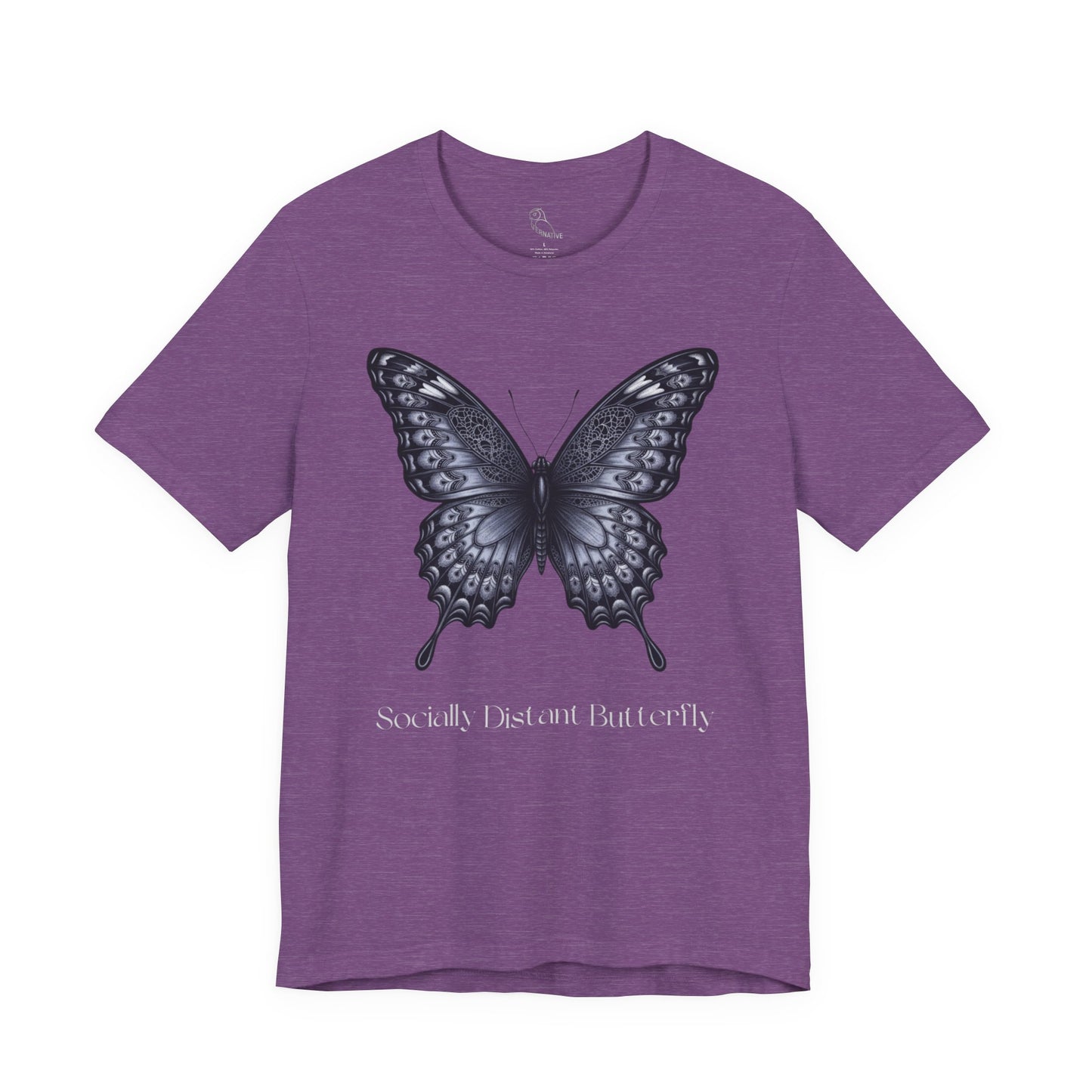 Socially Distant Butterfly tee | Butterfly Illustration Shirt, Graphic Tee