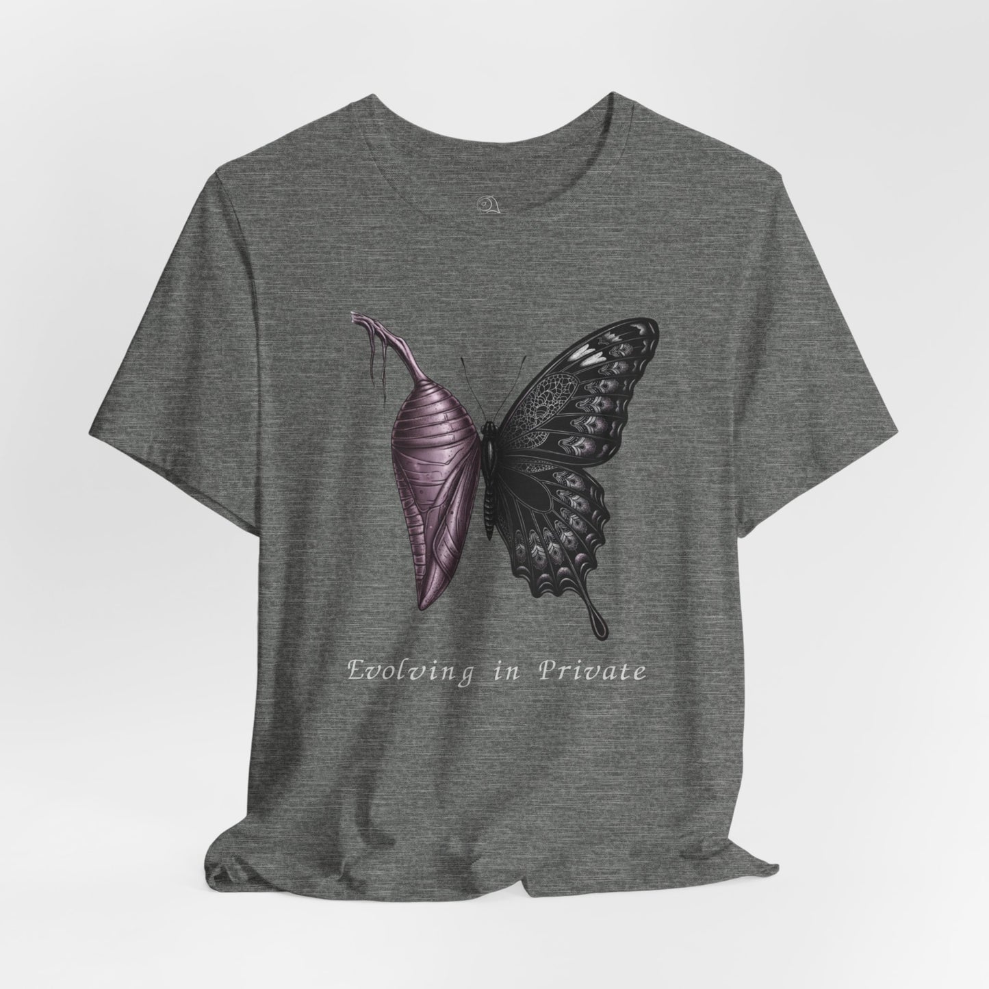 Evolving in Private Butterfly tee | Butterfly Illustration Shirt, Graphic Tee