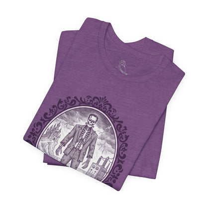 Franken-spine T-Shirt | Gothic Historical Tee, Skeleton Illustration