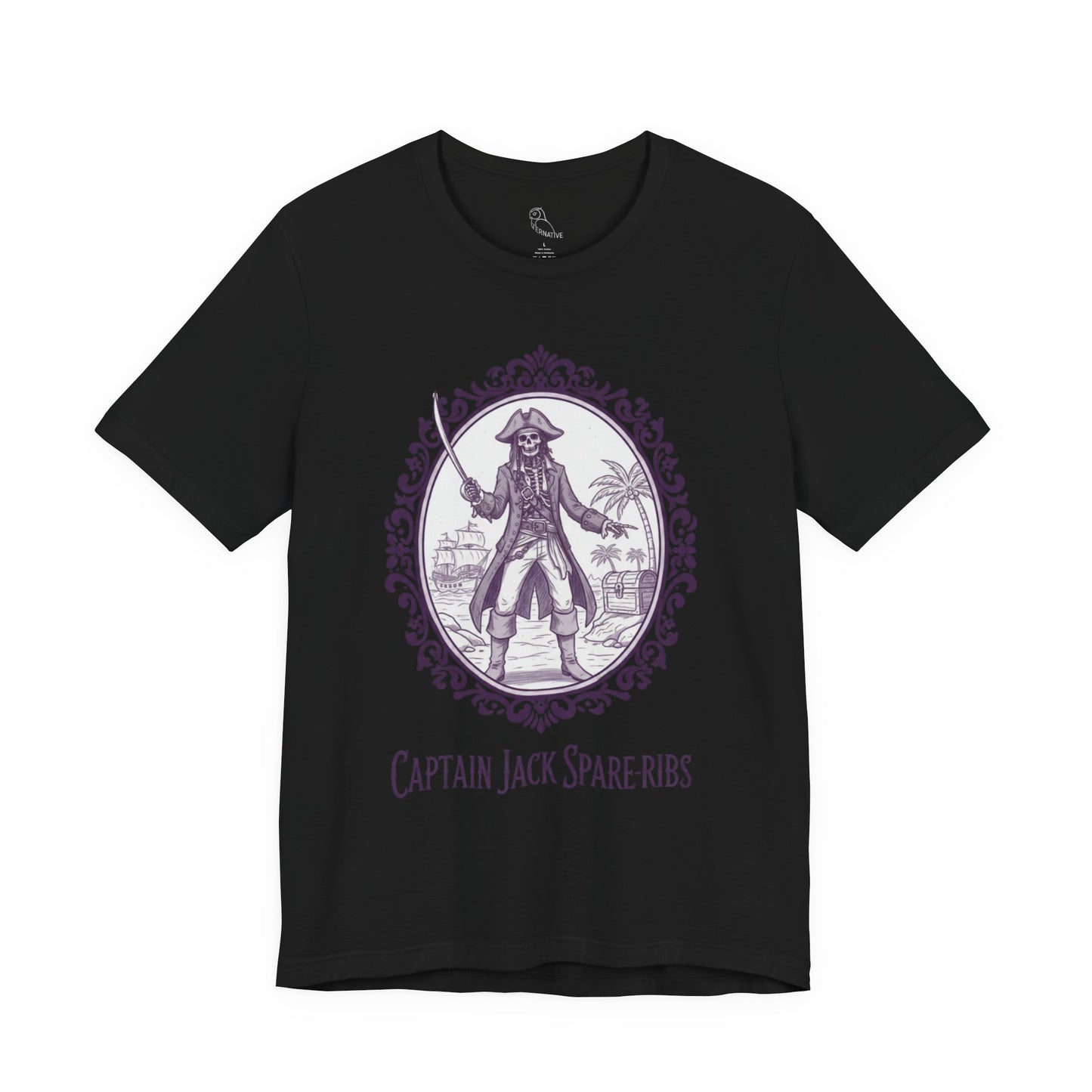 Captain Jack Spare-ribs | Gothic Tee, Skeleton Illustration