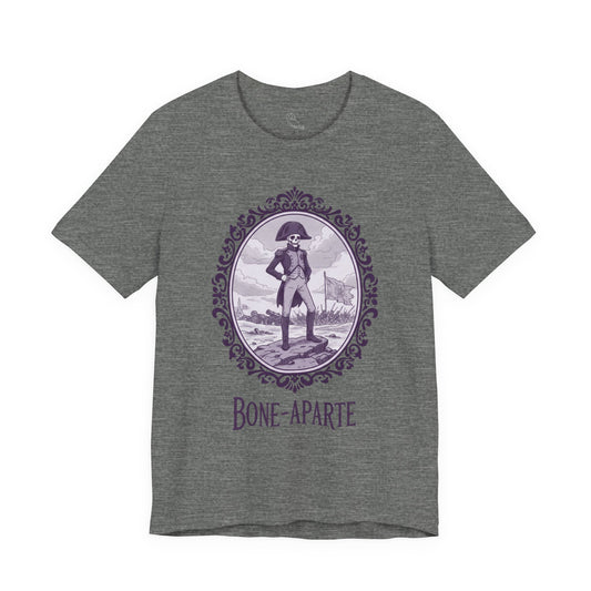 Napoleon Bone-Aparte T-Shirt | Gothic Historical Tee, Skeleton Illustration