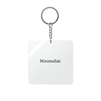 Minimalist. Keychain | Square Keychain, Minimalist, Simple