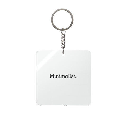 Minimalist. Keychain | Square Keychain, Minimalist, Simple