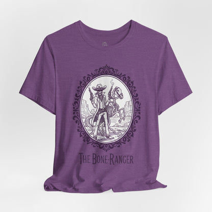 The Bone Ranger | Gothic Historical Tee, Skeleton Illustration