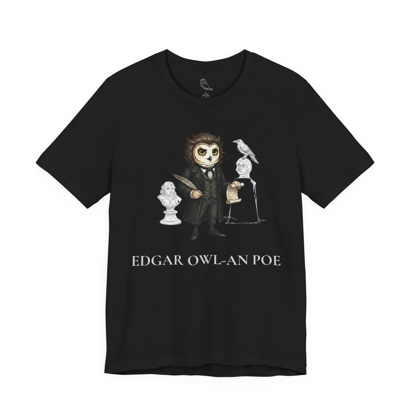 Edgar Owl-an Poe | Owl Graphical Tee