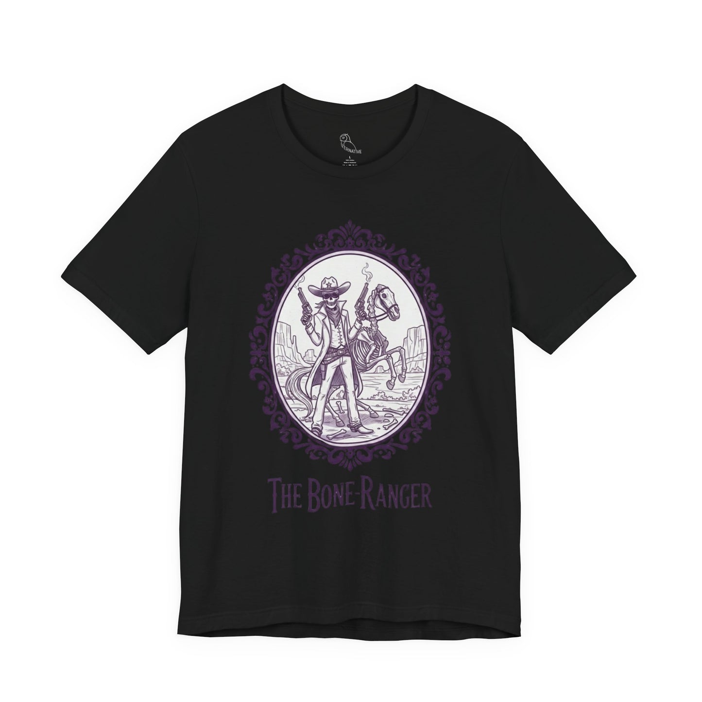 The Bone Ranger | Gothic Historical Tee, Skeleton Illustration