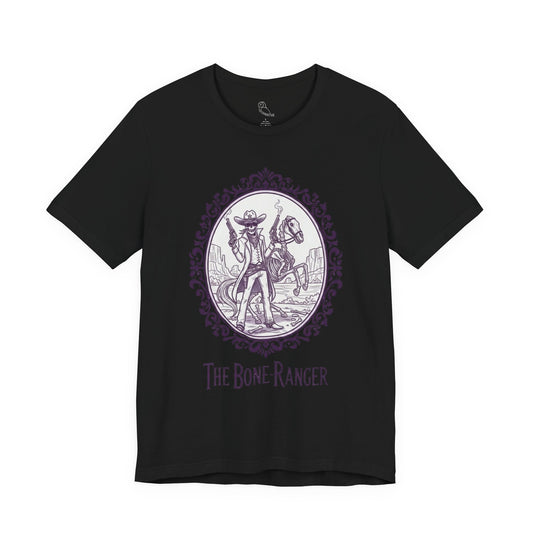 The Bone Ranger | Gothic Historical Tee, Skeleton Illustration