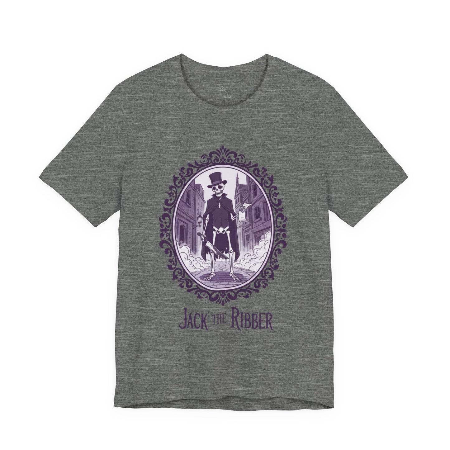 Jack the Ribber T-Shirt | Gothic Historical Tee, Skeleton Illustration