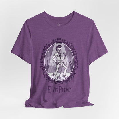 Elvis Pelvis | Gothic Historical Tee, Skeleton Illustration