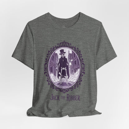 Jack the Ribber T-Shirt | Gothic Historical Tee, Skeleton Illustration