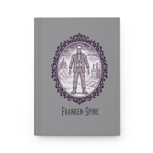 Franken-Spine illustration Hardcover Journal | Gothic Victorian skeleton notebook