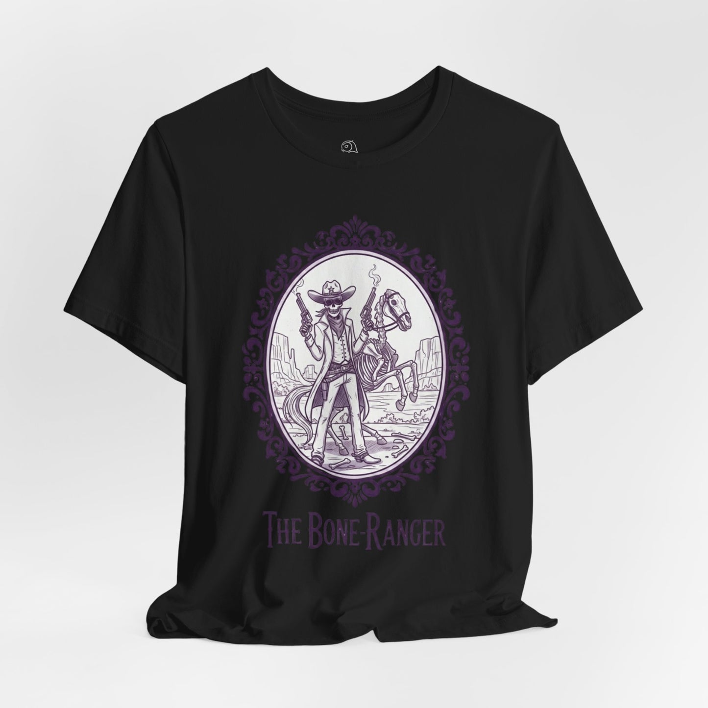 The Bone Ranger | Gothic Historical Tee, Skeleton Illustration