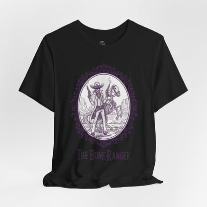 The Bone Ranger | Gothic Historical Tee, Skeleton Illustration
