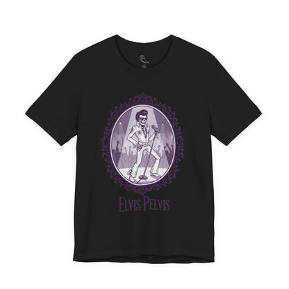 Elvis Pelvis | Gothic Historical Tee, Skeleton Illustration