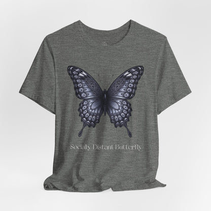 Socially Distant Butterfly tee | Butterfly Illustration Shirt, Graphic Tee